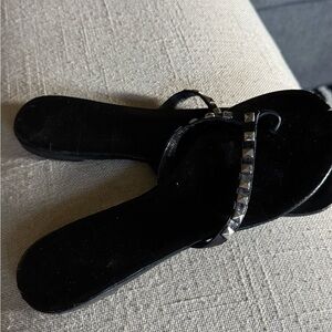 Black Studded Women's Sandals